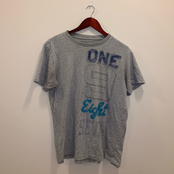 Aeropostale Gray & Blue Shirt size M - Picture 3 of 7